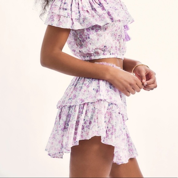 LoveShackFancy Ruffle Mini Skirt - Picture 3 of 7